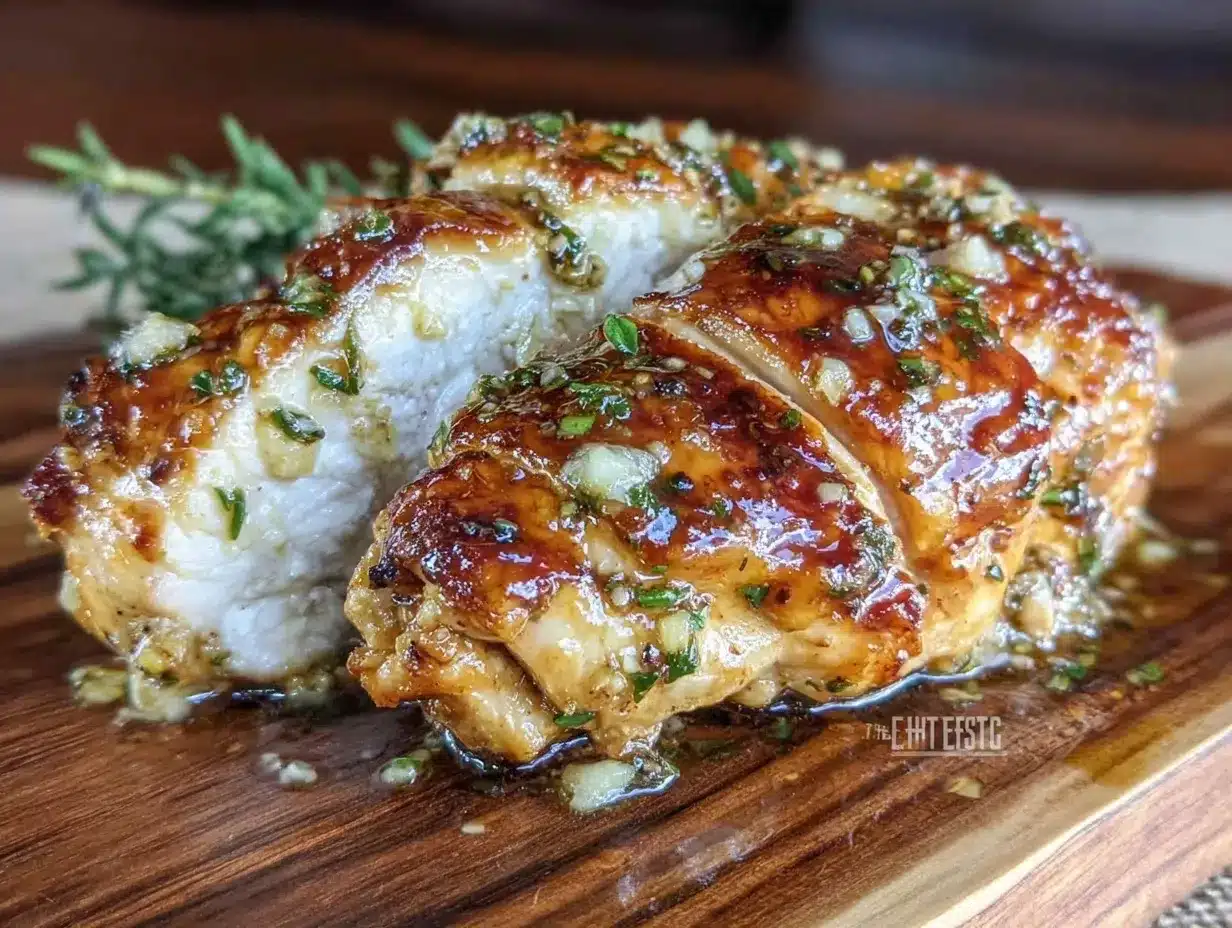 Juicy Oven-Baked Garlic Herb Butter Chicken: Kids Love Helping Make 4 oven-baked garlic herb butter chicken preparation steps