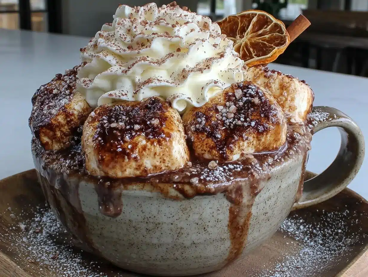 Toasted Marshmallow Hot Chocolate: 1 Trick 4 Toasted Marshmallow Hot Chocolate preparation steps