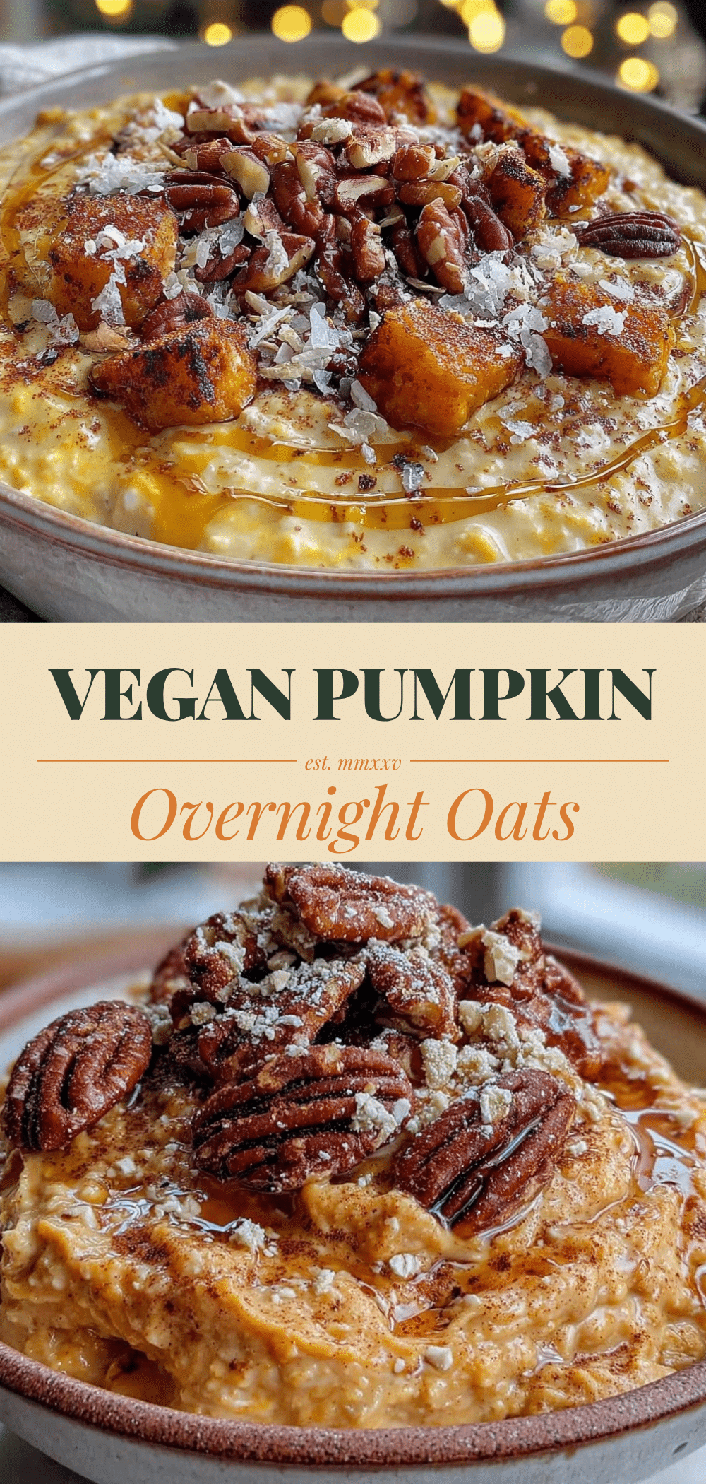 Vegan Pumpkin Spice Overnight Oats: 5-Ingredient Breakfast You Cant Mess Up 5 vegan pumpkin spice overnight oats recipe